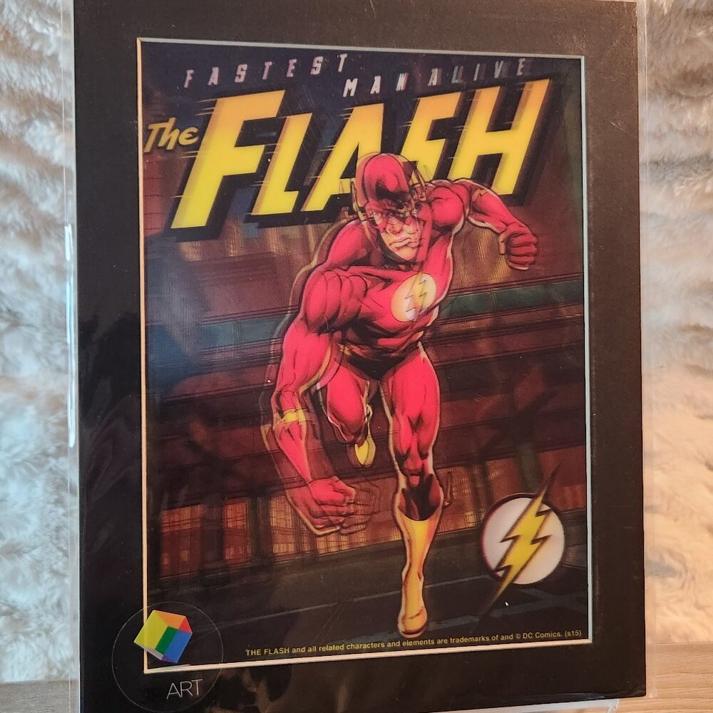 DC Comics The Flash 3D Lenticular Lithograph Poster (2007) 3Dimensional Art